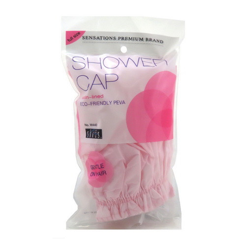 Siris Satin Lined Vinyl Shower Cap, Full Size, 1 Ea