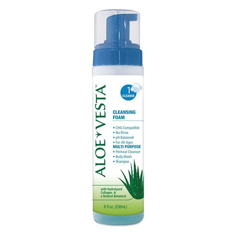 Convatec Aloe Vesta Cleansing Foam, Model No : 325208 - 8 Oz Bottle