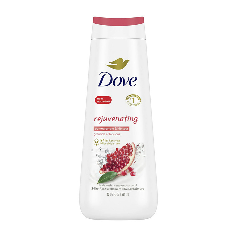 Dove Rejuvenating Body Wash Pomegranate and Hibiscus Tea, 20 0z