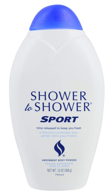 Shower To Shower Absorbent Body Powder, Sport 13 Oz