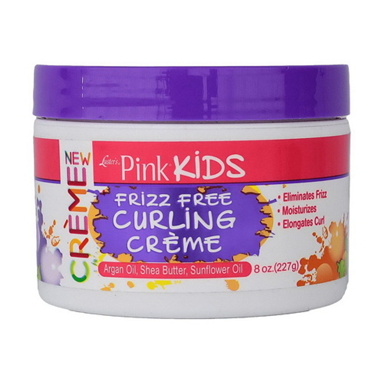 Luster Pink Kids Frizz Free Hair Curling Creme, 8 Oz