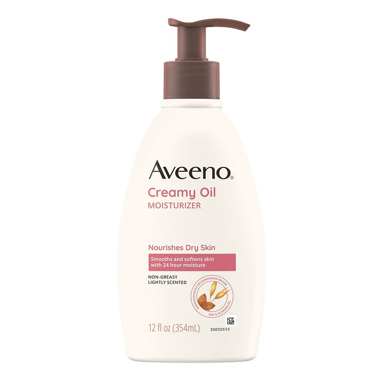 Aveeno Creamy Moisturizing Body Oil For Dry Skin, 12 Oz