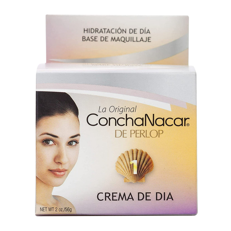 Concha Nacar de Perlop Protective 1 Day Cream, Original Formula, 2 Oz