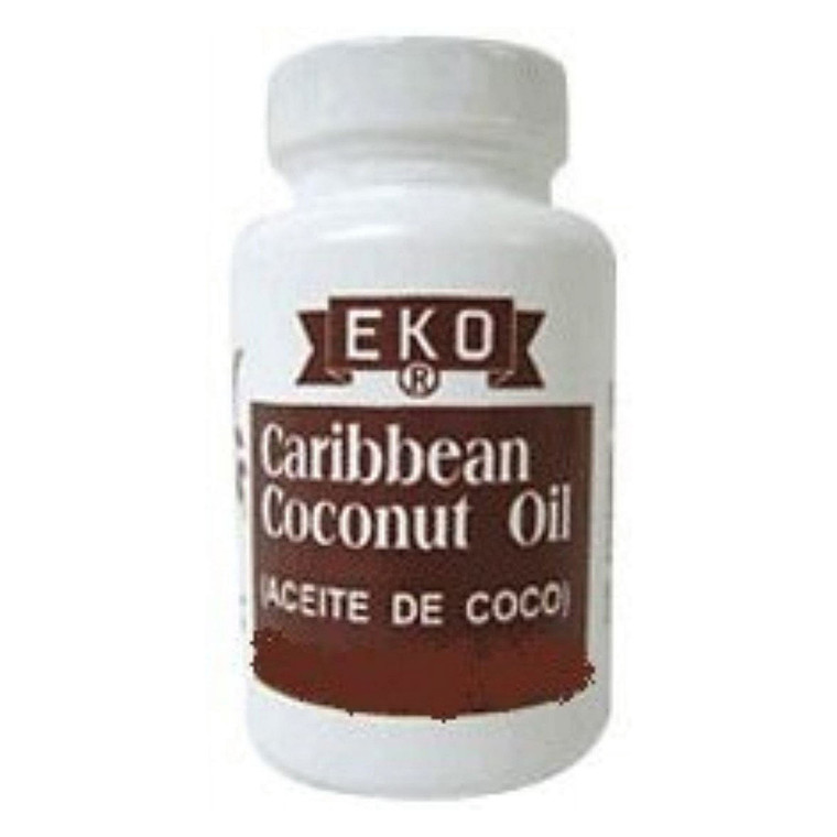 Eko Caribbean Coconut Oil for Skin and Hair Moisturizing and Nourishment 2Oz (60ml)