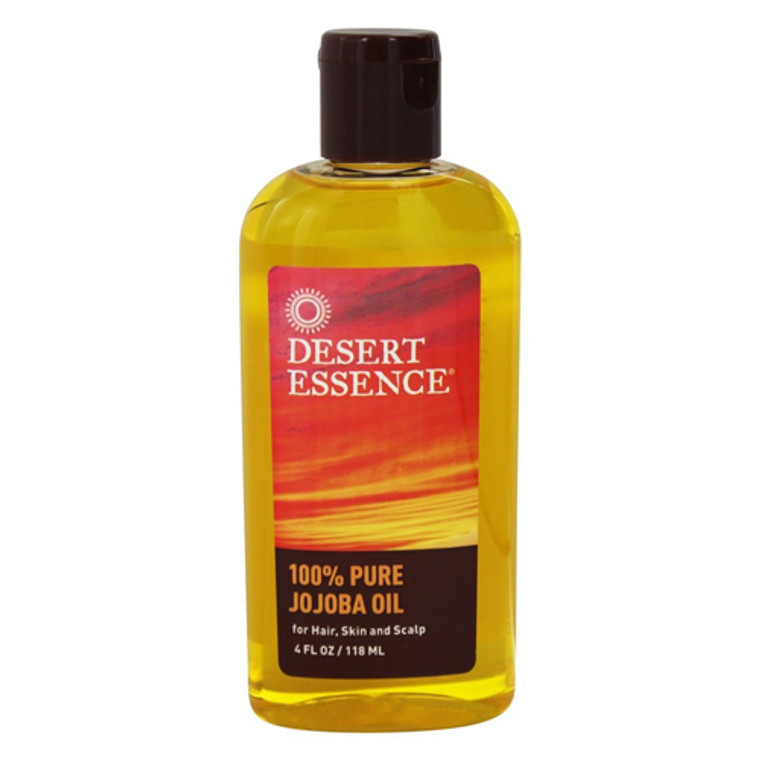 Desert Essence 100% Pure Jojoba Oil For Hair, Skin And Scalp, 4 Oz