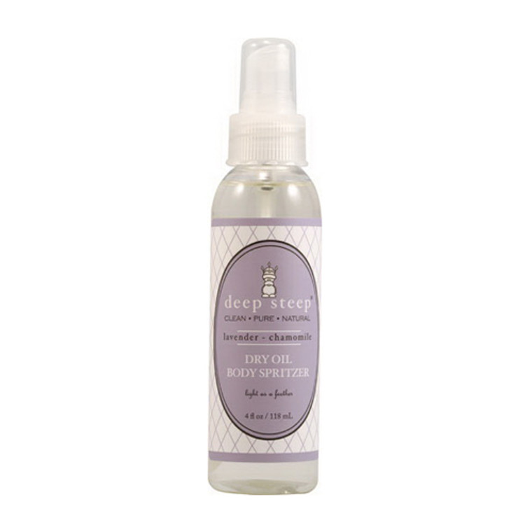 Deep Steep Lavender Chamomile Dry Oil Body Spritzer - 4 Oz