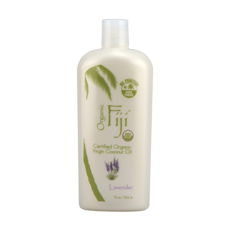 Organic Fiji Lavender Virgin Coconut Oil For Face, Body And Hair - 12 Oz