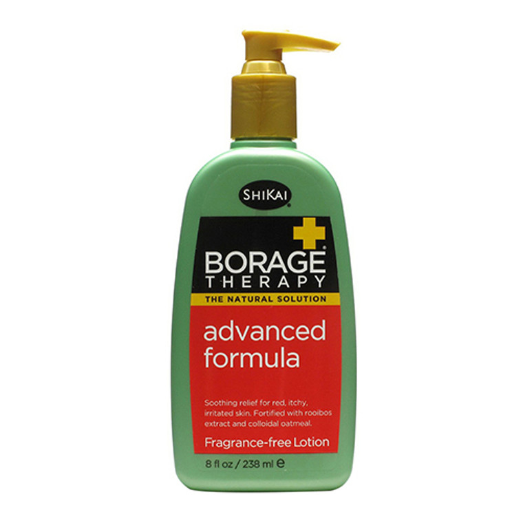 Shikai Borage Therapy Fragrance Free Advanced Formula Dry Skin Lotion, 8 oz