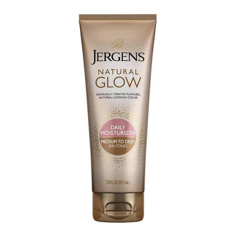 Jergens Natural Glow Daily Moisturizer for Body, Medium to Tan Skin Tones, 7.5 Oz