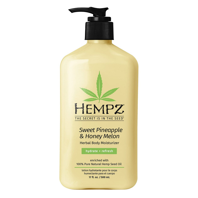 Hempz Sweet Pineapple and Honey Melon Herbal Body Moisturizer, 17 Oz
