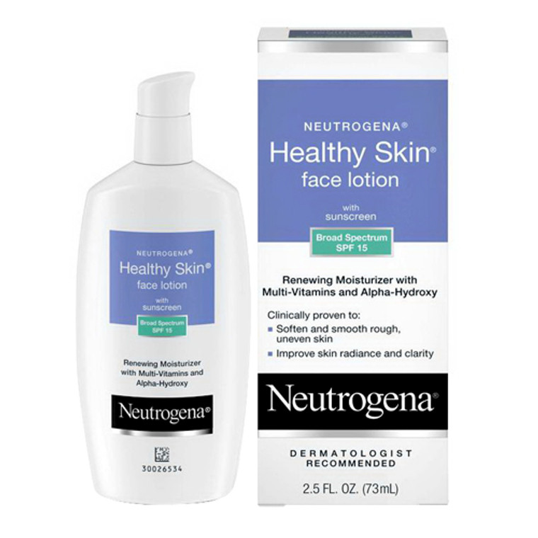 Neutrogena Healthy Skin Face Lotion, With Spf 15 - 2.5 Oz