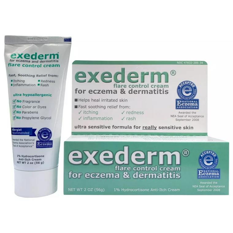 Exederm Flare Control Cream For Eczema And Dermatitis, 2 Oz