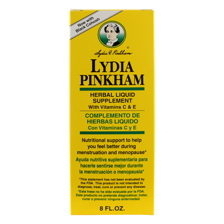 Lydia Pinkham Liquid To Feel Better During Menstruation And Menopause - 8 Oz