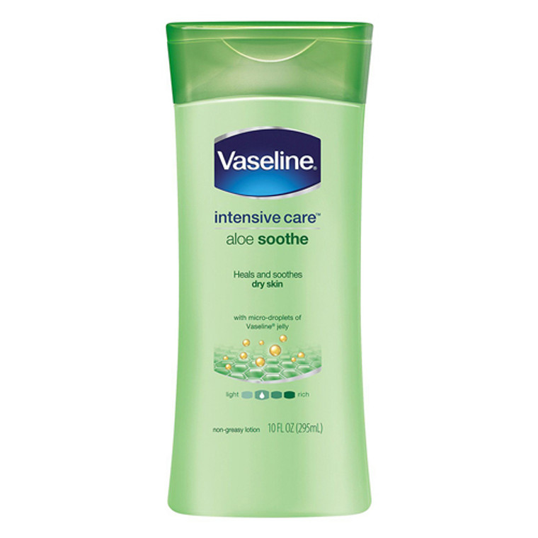 Vaseline Intensive Care Body Lotion, Aloe Soothe, 10 Oz