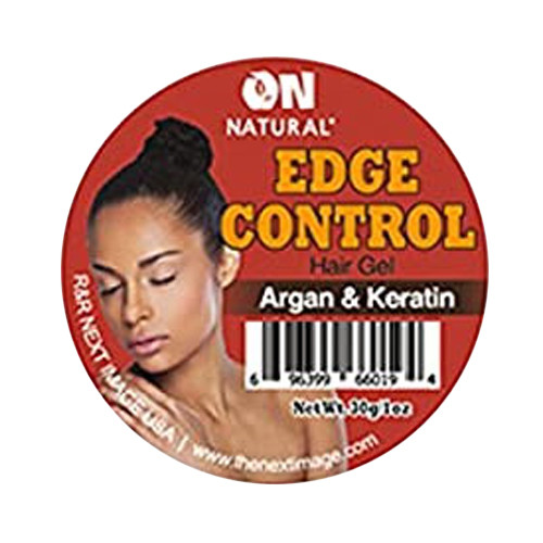 On Organic Natural Edge Control Hair Gel, Argan/Keratin, 1 Oz