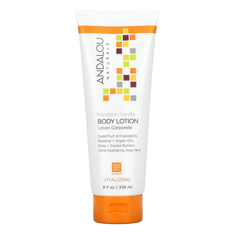 Andalou Naturals Skin Vitalizing Body Lotion, Mandarin Vanilla, 8 Oz