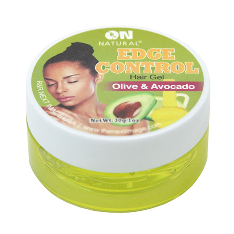 On Organic Natural Edge Control Hair Colored Gel, Olive/Avocado, 1 Oz