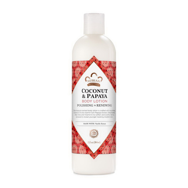 Nubian Heritage Coconut And Papaya Body Lotion 13 Oz