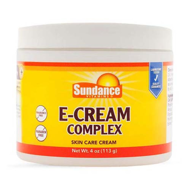 Sundance Vitamin E Skin Care Cream Complex, Paraben Free, 4 Oz