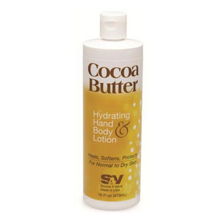 S4V Hydrating Hand And Body Lotion For Normal To Dry Skin, Cocoa Butter, 16 Oz
