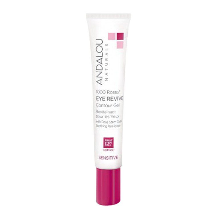 Andalou Naturals Eye Revive Contour Gel, 1000 Roses - 0.6 Oz