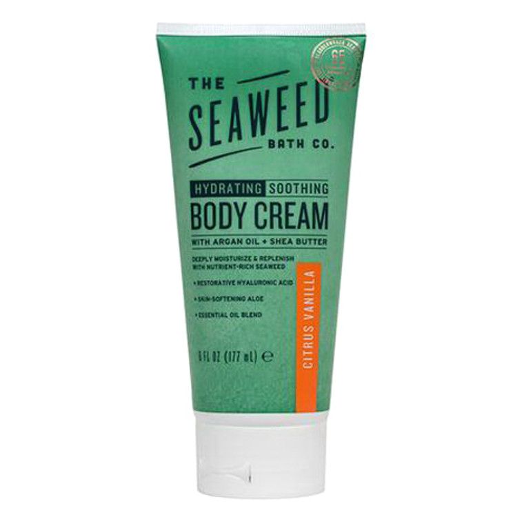 The Seaweed Bath Co Wildly Natural Seaweed Citrus Vanilla Hydrating Body Cream, 6 Oz