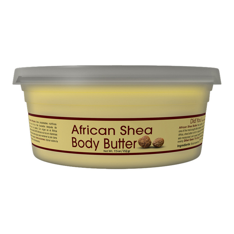 Okay African Shea Butter Yellow Smooth All Natural 100% Pure For Skin And Hair, 7.5 Oz