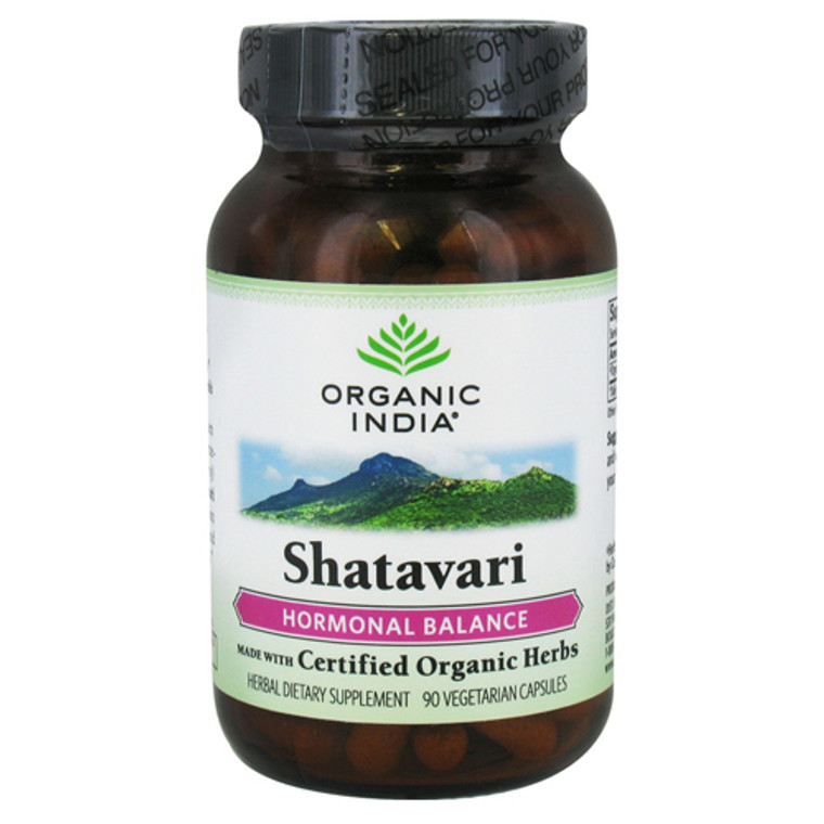 Organic India Shatavari Hormonal Balance, Vegetarian Capsules - 90 Ea