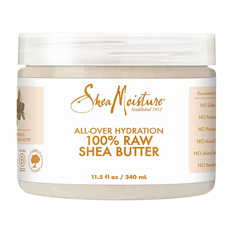 SheaMoisture 100% Raw Shea Butter All Over Hydration Moisturizer, 11.5 Oz