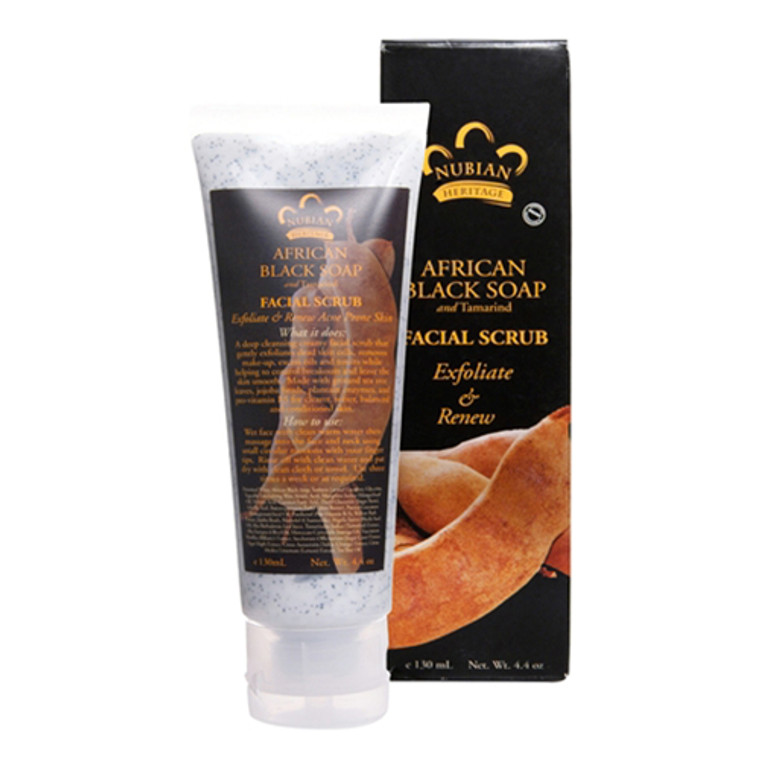 Sheamoisture African Black Soap With Tamrind Facial Wash And Scrub, 4 oz