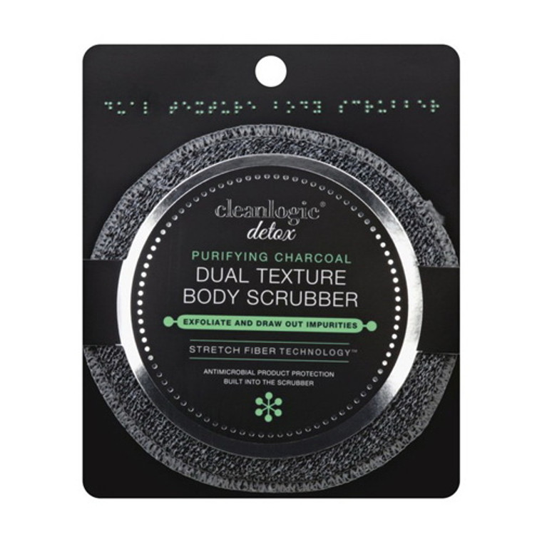 Cleanlogic Detox Charcoal Scrubber Body Dual Texture, 1 Ea