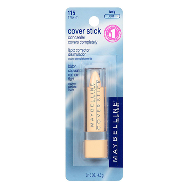 Maybelline Cover Stick Corrector Concealer, Ivory / Light-2 - 1 Ea