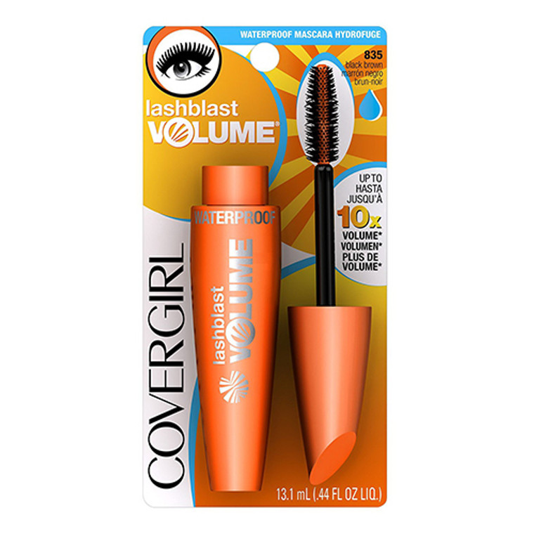 Cover Girl Lashblast Volume Blasting Waterproof Mascara, Black Brown # 835 - 1 Ea