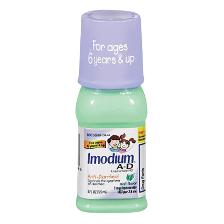 Imodium A-D Anti-Diarrheal Mint Flavor Liquid For Ages 6 Years And Up - 4 Oz