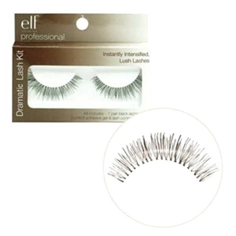 e.l.f Cosmetic Essential Dramatic Eye Lash Kit,  Black, 2 oz, 2 Ea
