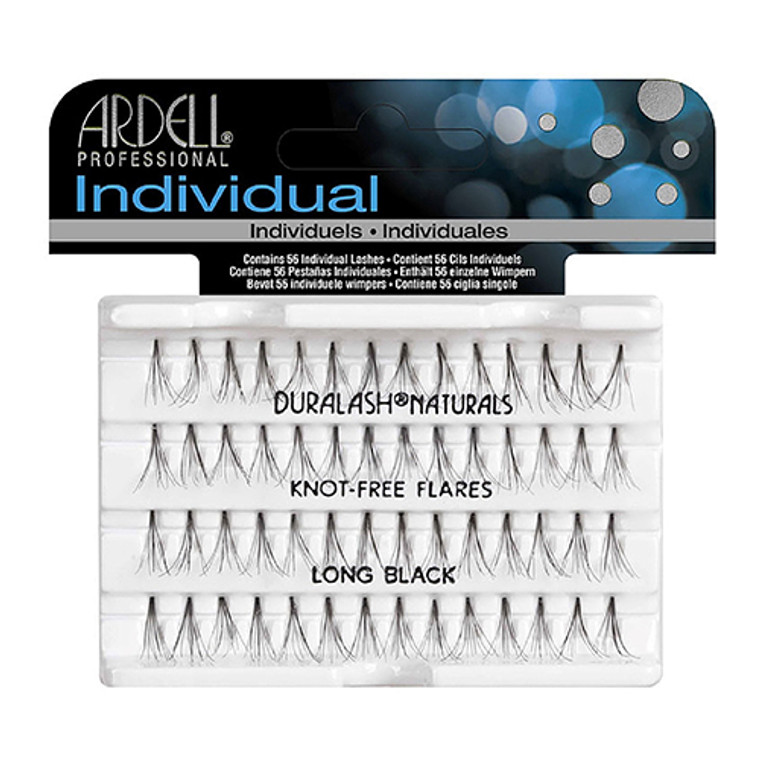 Ardell DuraLash Individual Long Flare Lashes Black, 56 Ea