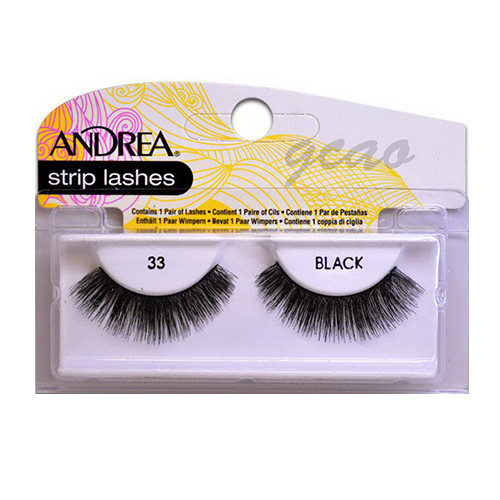 Andrea Eyelash Strip Lashes 33 Black Pair 1Ea