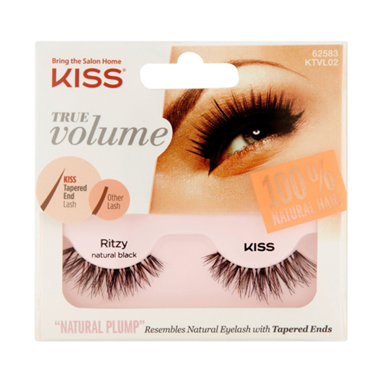 Kiss True Volume Lash Set Natural Black Ritzy, 1 Set