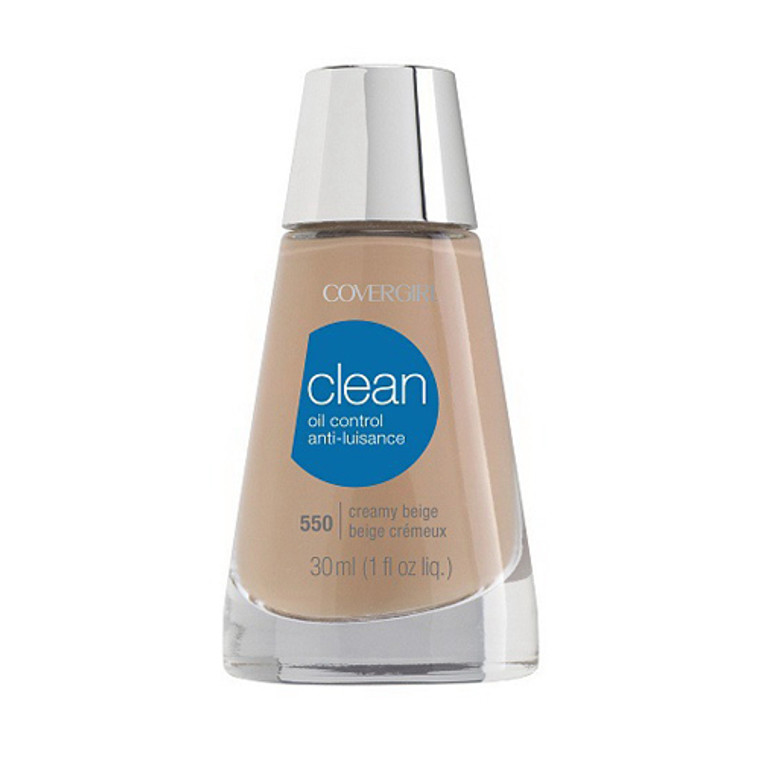 Covergirl Clean Oil Control Liquid Makeup, Creamy Beige 550 - 1 Oz, 1 Ea