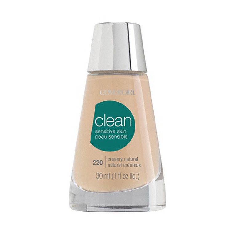 Covergirl Clean Sensitive Skin Liquid Makeup, Creamy Natural 220 - 1 Oz, 1 Ea