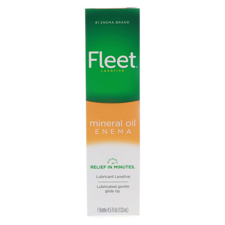 Fleet Mineral Oil Enema Ready to Use for Constipation Relief 4.5Oz (133ml)