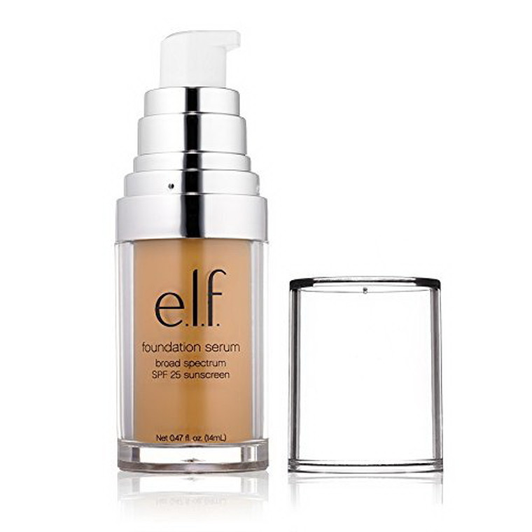 e.l.f Beautifully Bare Foundation Serum SPF 25, Deep, 0.47 oz