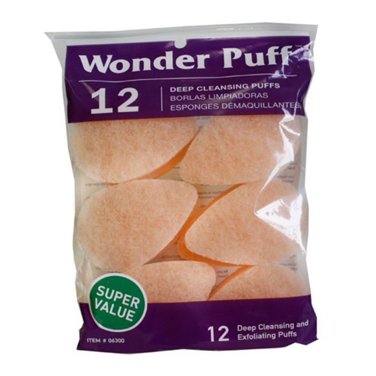 Wonder Puff Deep Cleansing Puffs, 12 ea