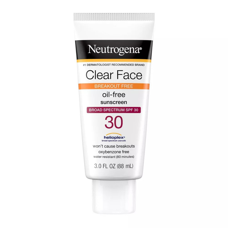 Neutrogena Clear Face Liquid Lotion Sunscreen with Broad Spectrum Spf 30, 3 Oz