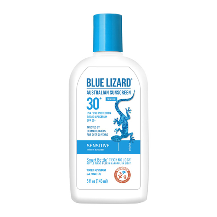 Blue Lizard Australian Sunscreen, Sensitive with SPF 30 Plus, 5 Oz