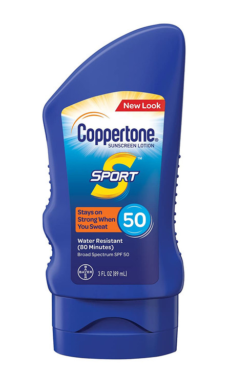 Coppertone Sport Sunscreen Lotion Broad Spectrum SPF 50, 0.3 Oz