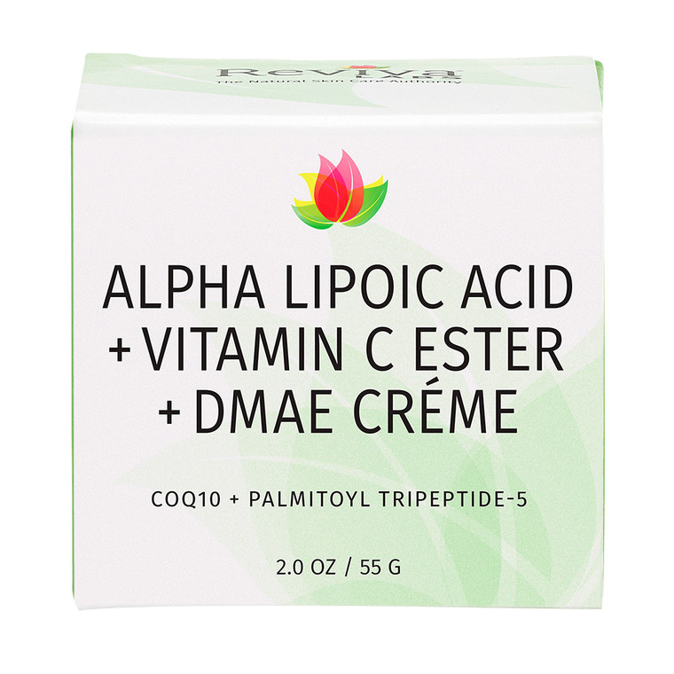 Reviva Labs Alpha Lipoic Acid, Vitamin C Ester And DMAE Cream, 2 Oz