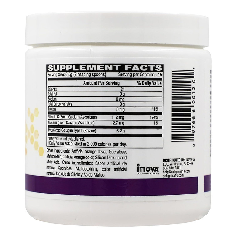 Colageina Hydrolyzed Collagen Anti-Aging Dietary Supplement Powder Skin and Joint Support Formula 100g