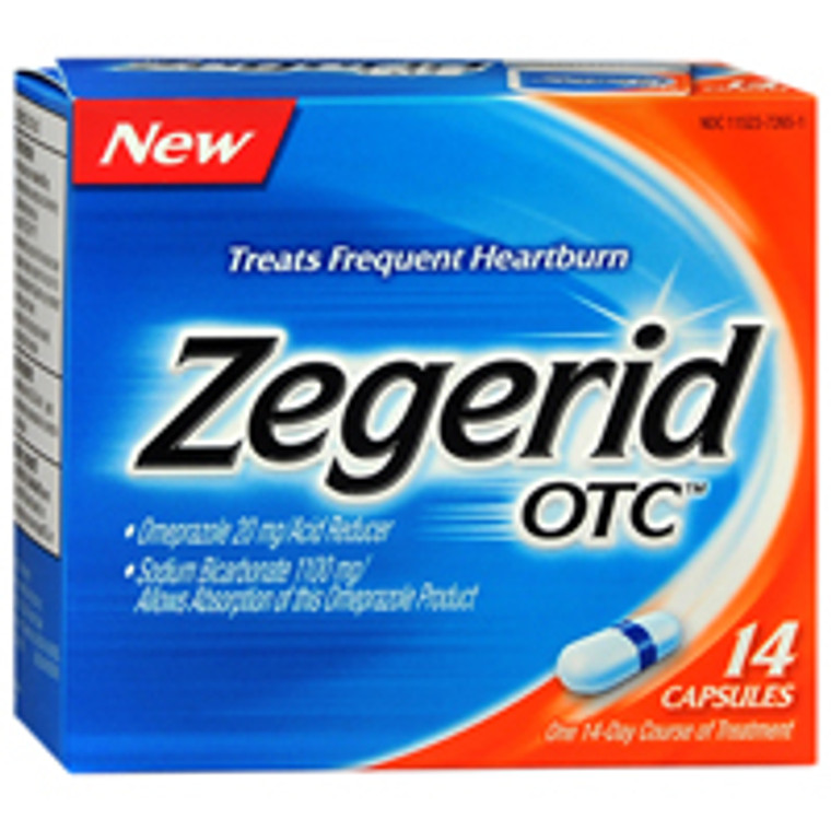 Zegerid Otc Acid Reducer Capsules To Treat Frequent Heartburn - 14 Ea