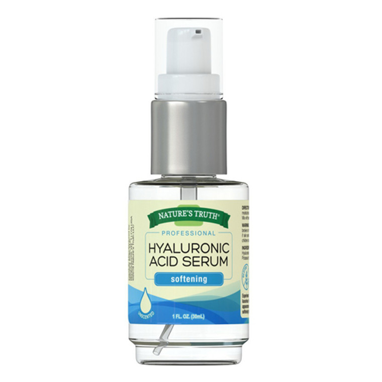 Natures Truth Professional Hyaluronic Acid Serum Softening Unsented, 1 oz